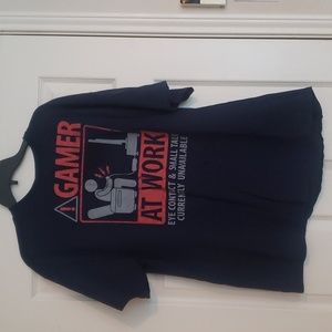 "Gamer at work" t shirt